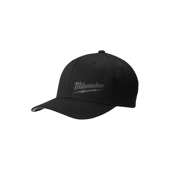 Milwaukee Tool FLEXFIT Fittted Hat Cap, Black (L/XL) 504B-LXL